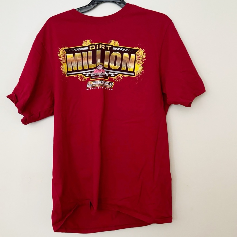 adidas‎ Graphic Tee Mens Size Large Dirt Million Mansfield Motor Speedway 2019
